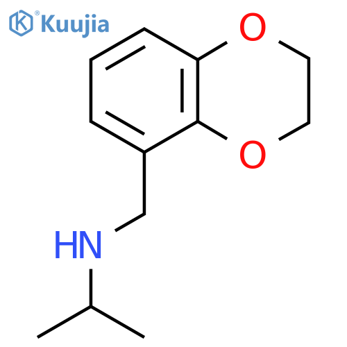 (2,3-Dihydro-benzo[1,4]dioxin-5-ylmethyl)-isopropyl-amine structure