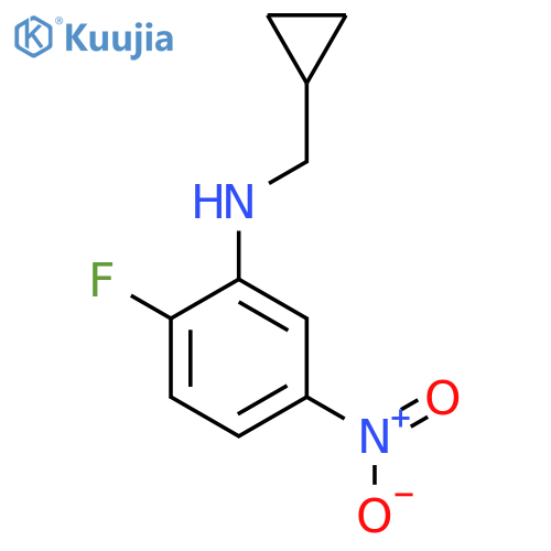 N-(cyclopropylmethyl)-2-fluoro-5-nitroaniline structure