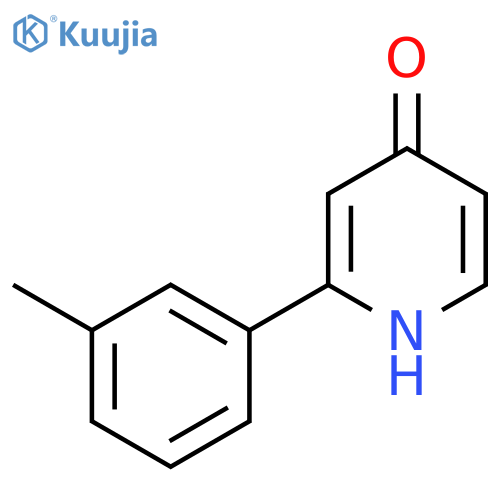 2-(3-Methylphenyl)pyridin-4(1H)-one structure