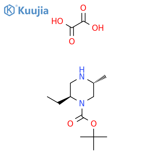 Tert-butyl (2S，5R)-2-ethyl-5-methylpiperazine-1-carboxylate oxalate structure