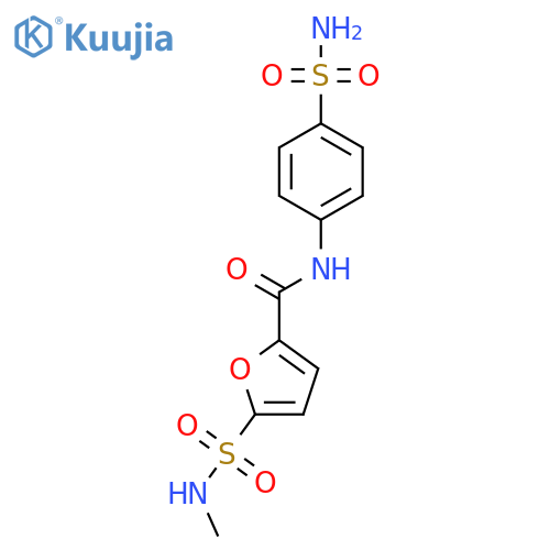 5-(methylsulfamoyl)-N-(4-sulfamoylphenyl)furan-2-carboxamide structure