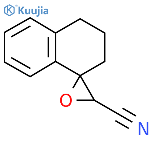 Spiro[2,3-dihydro-1H-naphthalene-4,3'-oxirane]-2'-carbonitrile structure