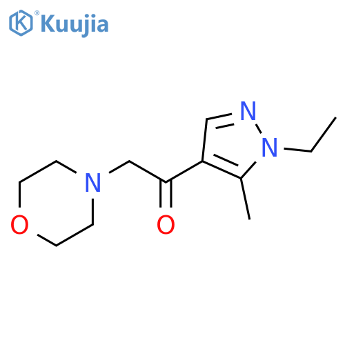 1-(1-ethyl-5-methyl-1H-pyrazol-4-yl)-2-(morpholin-4-yl)ethan-1-one structure