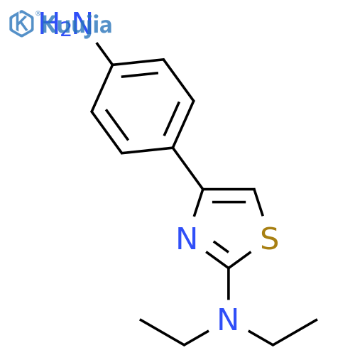 [4-(4-Amino-phenyl)-thiazol-2-yl]-diethyl-amine structure