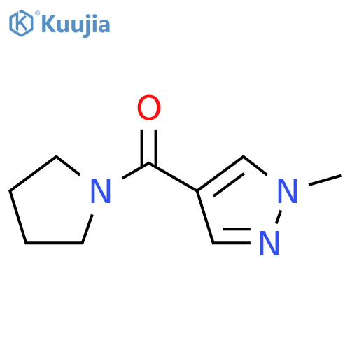 1-methyl-4-(pyrrolidine-1-carbonyl)-1H-pyrazole structure