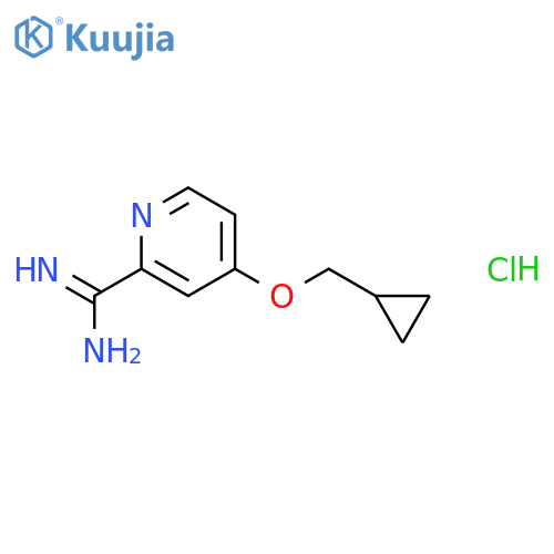 4-(Cyclopropylmethoxy)picolinimidamide hydrochloride structure
