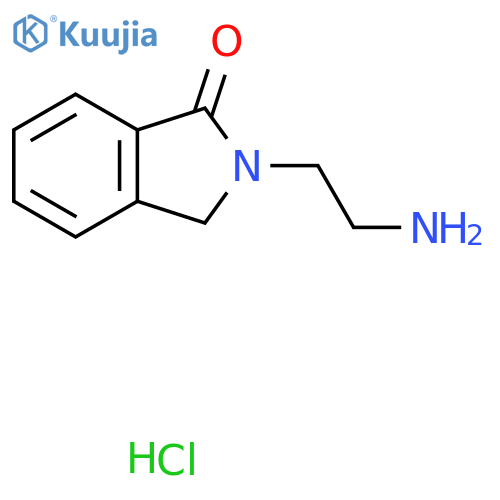 2-(2-aminoethyl)-2,3-dihydro-1H-isoindol-1-one hydrochloride structure