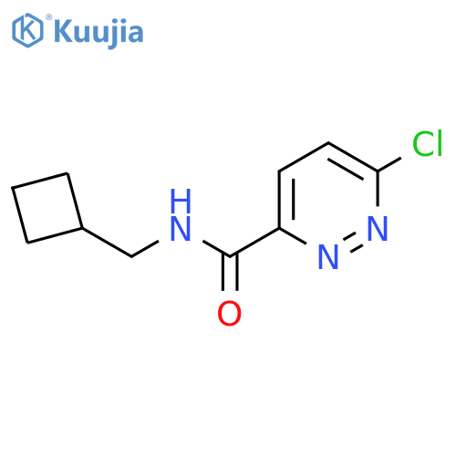 6-Chloro-N-(cyclobutylmethyl)pyridazine-3-carboxamide structure