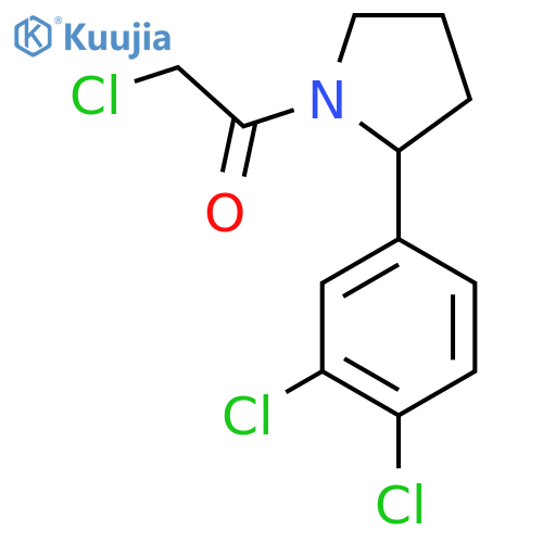 Ethanone, 2-chloro-1-[2-(3,4-dichlorophenyl)-1-pyrrolidinyl]- structure