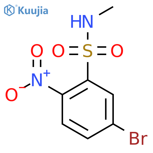 5-bromo-N-methyl-2-nitrobenzene-1-sulfonamide structure