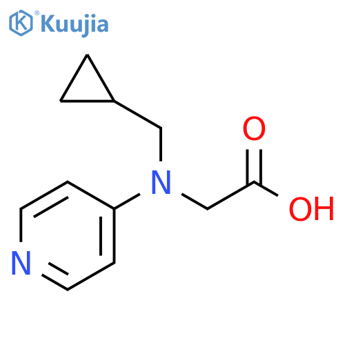 (Cyclopropyl-pyridin-4-ylmethyl-amino)-acetic acid structure