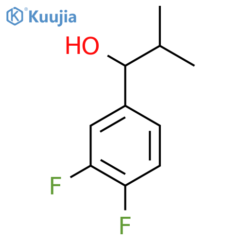1-(3,4-difluorophenyl)-2-methylpropan-1-ol structure