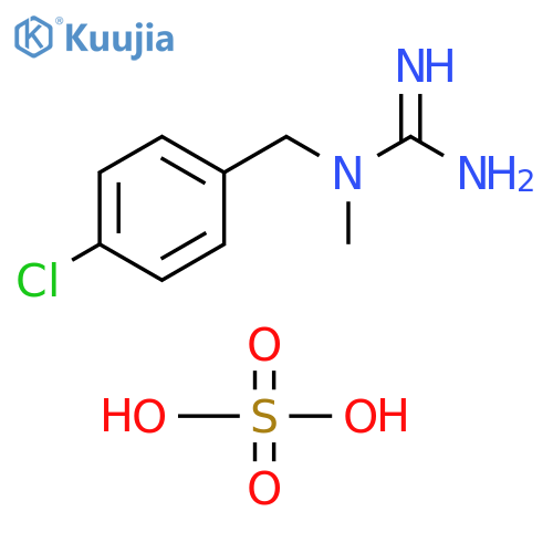 N-(4-chlorobenzyl)-N-methylguanidine sulfate structure