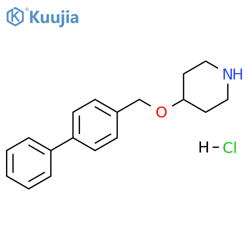 4-(1,1'-Biphenyl-4-ylmethoxy)piperidine Hydrochloride structure