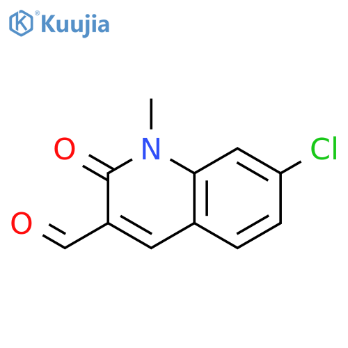 7-chloro-1-methyl-2-oxo-1,2-dihydroquinoline-3-carbaldehyde structure