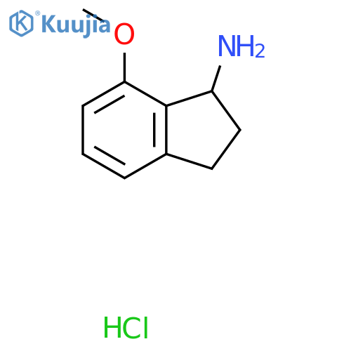 7-Methoxy-2,3-dihydro-1H-inden-1-amine hydrochloride structure