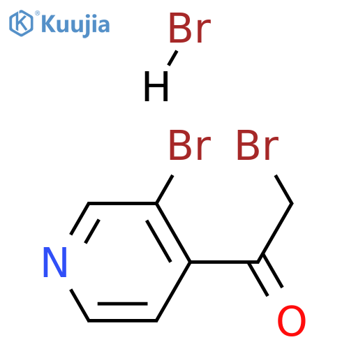 2-bromo-1-(3-bromopyridin-4-yl)ethan-1-one hydrobromide structure