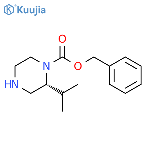 (R)-1-Cbz-2-isopropyl-piperazine structure