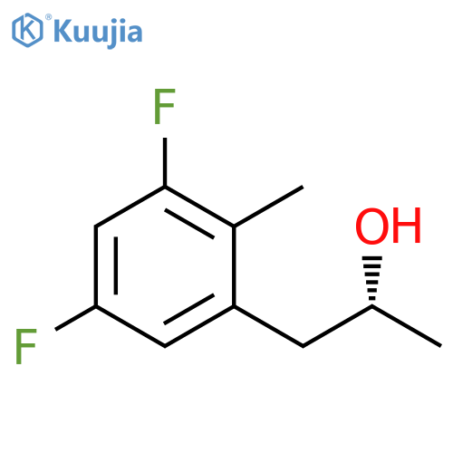 Benzeneethanol, 3,5-difluoro-a,2-dimethyl-, (aR)- structure