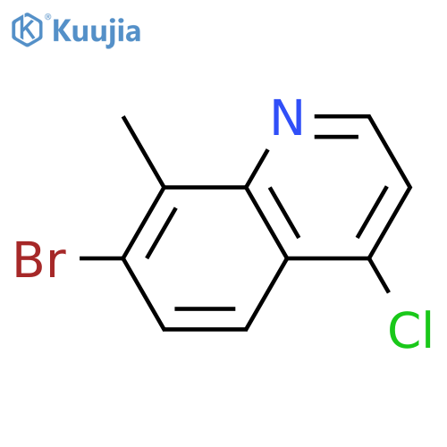 7-Bromo-4-chloro-8-methylquinoline structure