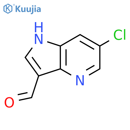 6-chloro-1H-pyrrolo[3,2-b]pyridine-3-carbaldehyde structure