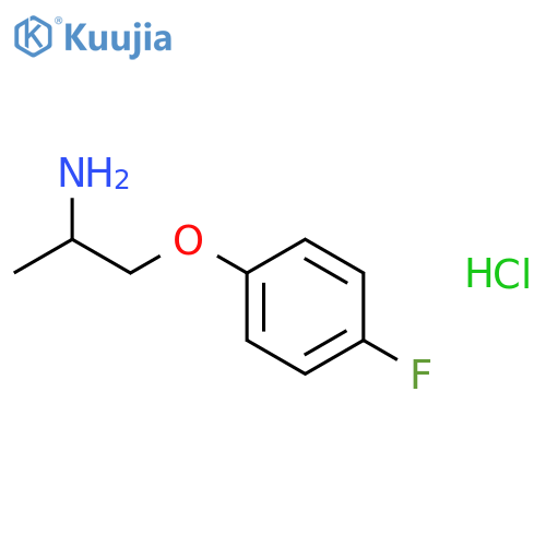 1-(4-fluorophenoxy)propan-2-amine hydrochloride structure
