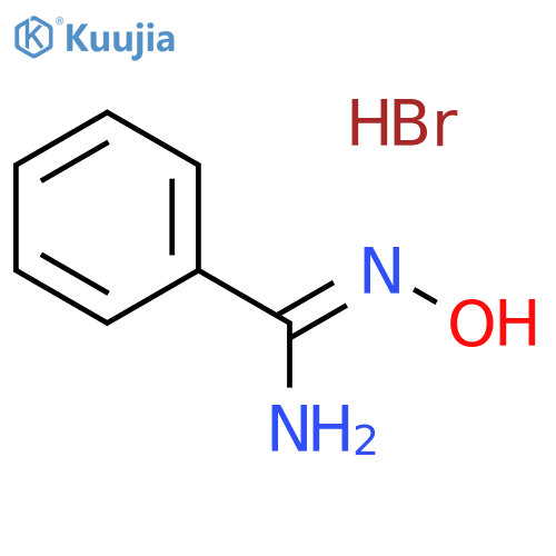Benzenecarboximidamide, N′-hydroxy-, hydrobromide (1:1) structure