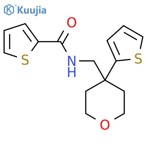 N-{4-(thiophen-2-yl)oxan-4-ylmethyl}thiophene-2-carboxamide structure