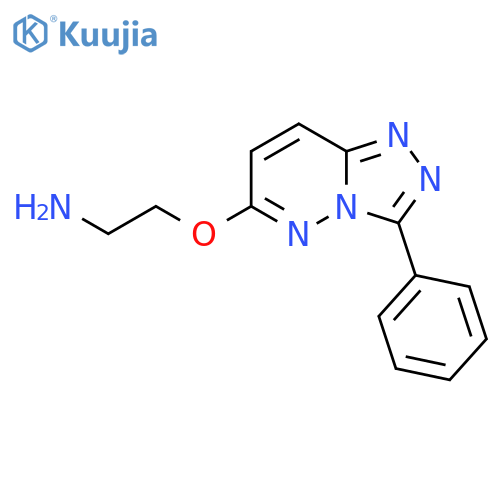 2-({3-phenyl-[1,2,4]triazolo[4,3-b]pyridazin-6-yl}oxy)ethan-1-amine structure