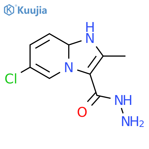 6-Chloro-1,8a-dihydro-2-methylimidazo[1,2-a]pyridine-3-carbohydrazide structure