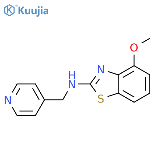 4-Methoxy-N-(pyridin-4-ylmethyl)benzodthiazol-2-amine structure