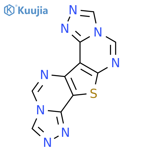 Bis[1,2,4]triazolo[3,4-f:3',4'-f']thieno[2,3-d:4,5-d']dipyrimidine structure