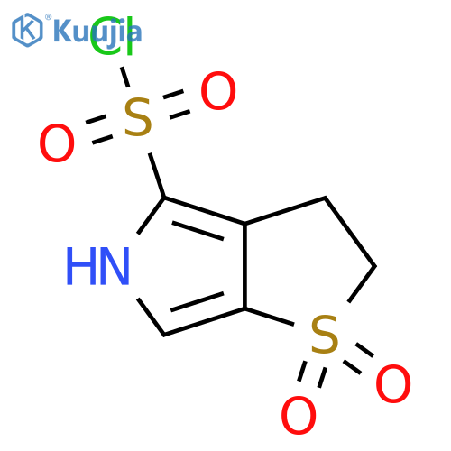 1,1-dioxo-2H,3H,5H-1lambda6-thieno2,3-cpyrrole-4-sulfonyl chloride structure