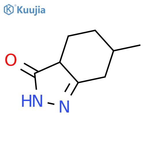 2,3a,4,5,6,7-hexahydro-6-methyl-3H-Indazol-3-one structure