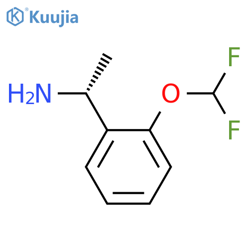(1R)-1-2-(difluoromethoxy)phenylethan-1-amine structure