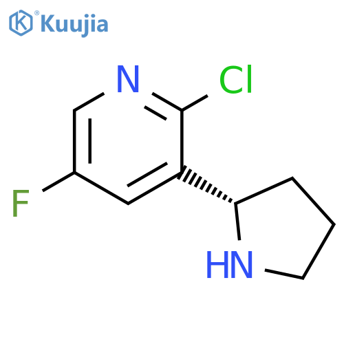3-((2S)PYRROLIDIN-2-YL)-2-CHLORO-5-FLUOROPYRIDINE structure