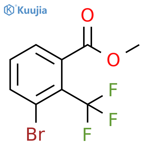 methyl 3-bromo-2-(trifluoromethyl)benzoate structure
