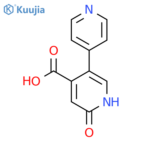 2-Hydroxy-5-(pyridin-4-yl)isonicotinic acid structure