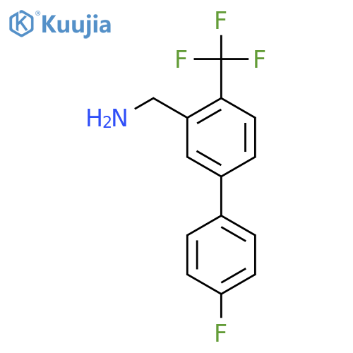 (4'-Fluoro-4-(trifluoromethyl)biphenyl-3-yl)methanamine structure