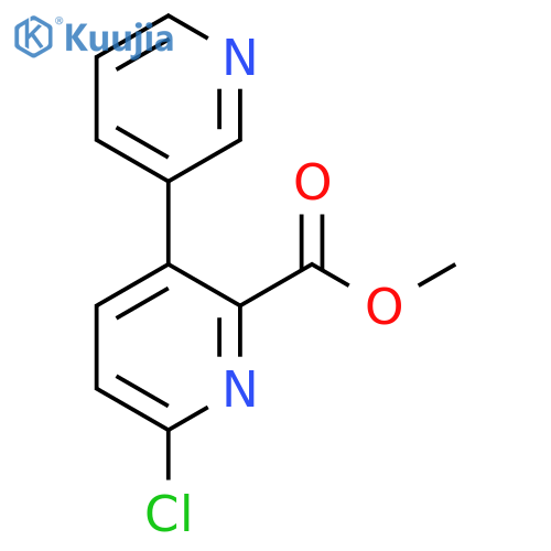 Methyl 6-chloro-3-(pyridin-3-yl)picolinate structure