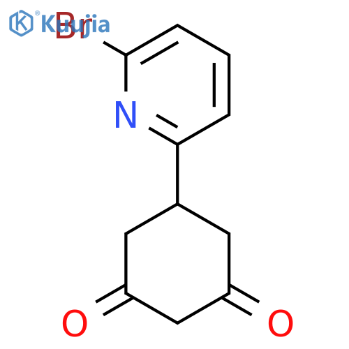 5-(6-Bromopyridin-2-yl)cyclohexane-1,3-dione structure
