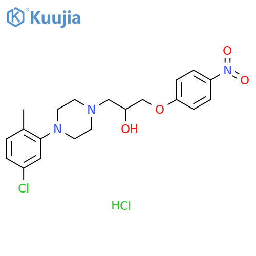 1-[4-(5-chloro-2-methylphenyl)piperazin-1-yl]-3-(4-nitrophenoxy)propan-2-ol hydrochloride structure