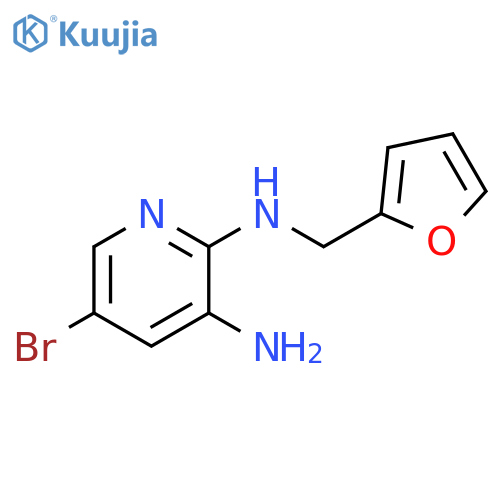 5-Bromo-2-N-(furan-2-ylmethyl)pyridine-2,3-diamine structure