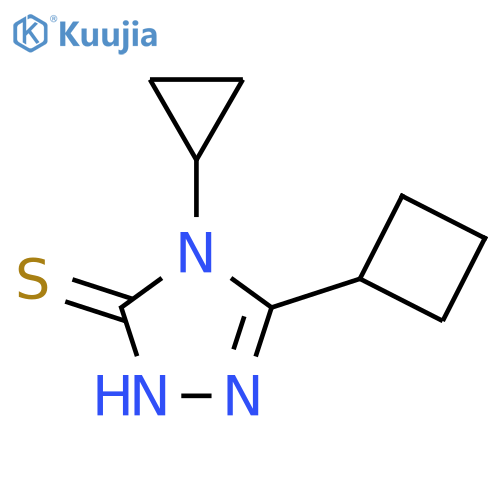 5-Cyclobutyl-4-cyclopropyl-4h-1,2,4-triazole-3-thiol structure