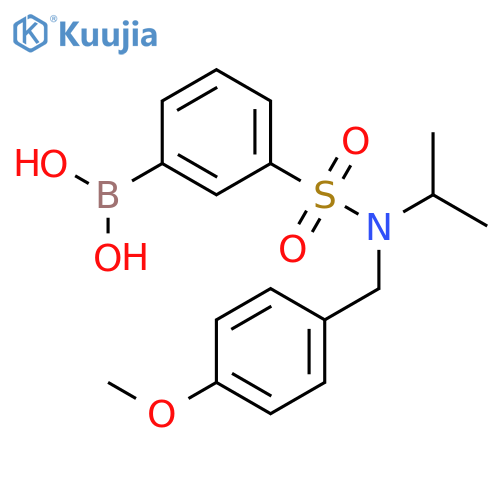 3-(N-Isopropyl-N-(4-methoxybenzyl)sulfamoyl)phenylboronic acid structure