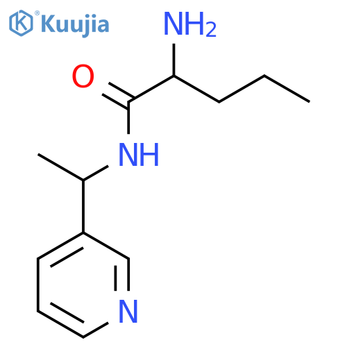 2-Amino-N-[1-(pyridin-3-YL)ethyl]pentanamide structure