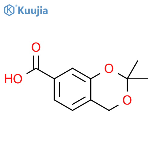 4H-1,3-Benzodioxin-7-carboxylic acid, 2,2-dimethyl- structure