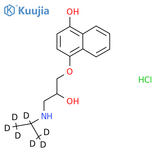 rac-4-Hydroxy Propranolol-d7 Hydrochloride structure