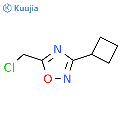 5-Chloromethyl-3-cyclobutyl-1,2,4oxadiazole structure
