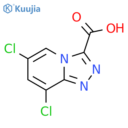 6,8-dichloro-[1,2,4]triazolo[4,3-a]pyridine-3-carboxylic acid structure